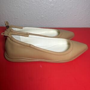 Vince Camuto Tan Leather Flats Bendreta Sandstone Size 7 M/  EU 37.5